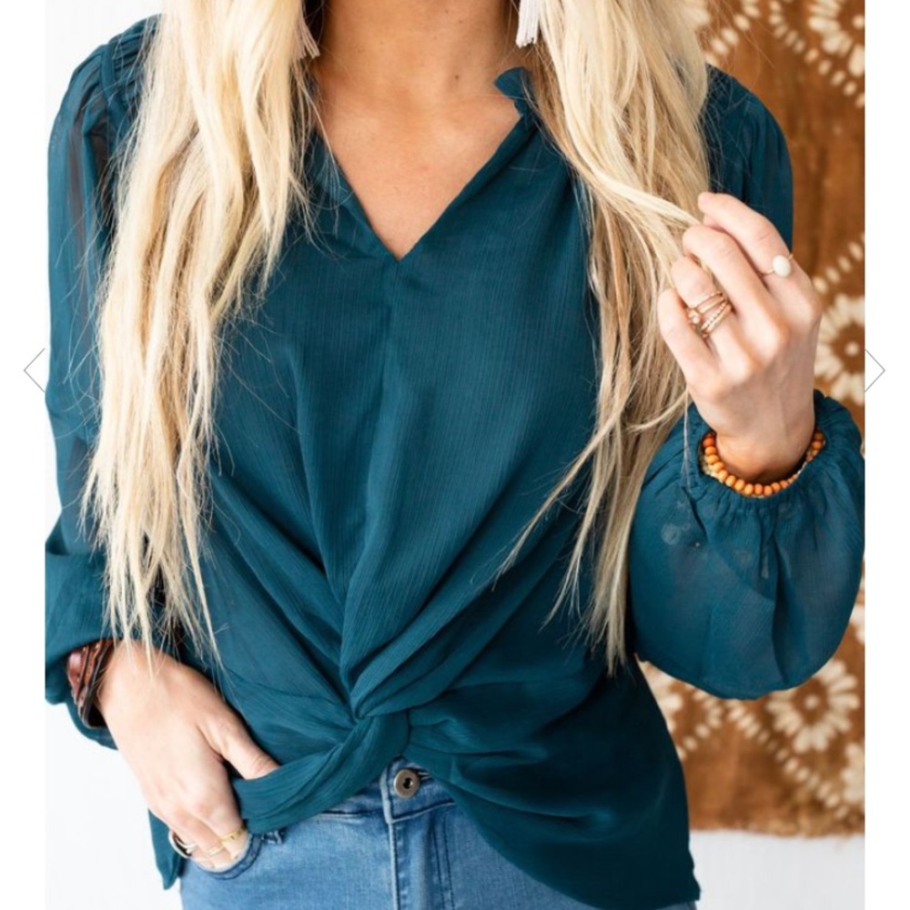 Teal Blouse